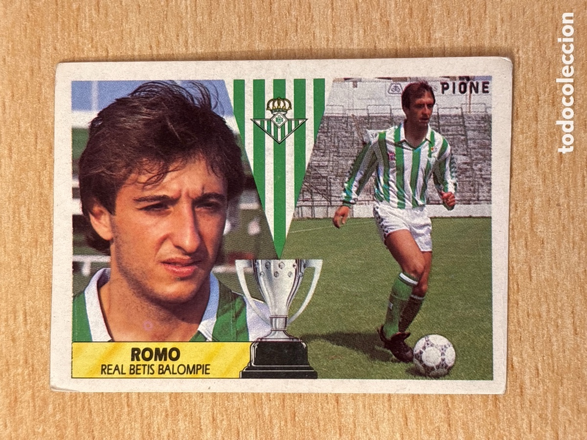 Cromos de F&uacute;tbol: Romo baja Real Betis Ed. Este 87 88 sin pegar Nico