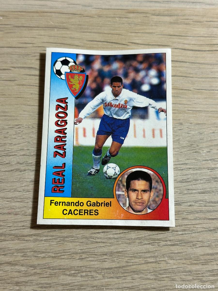 Cromos de F&uacute;tbol: CACERES ZARAGOZA n&ordm; 347 PANINI LIGA 94 95 CROMO SIN PEGAR NUNCA PEGADO