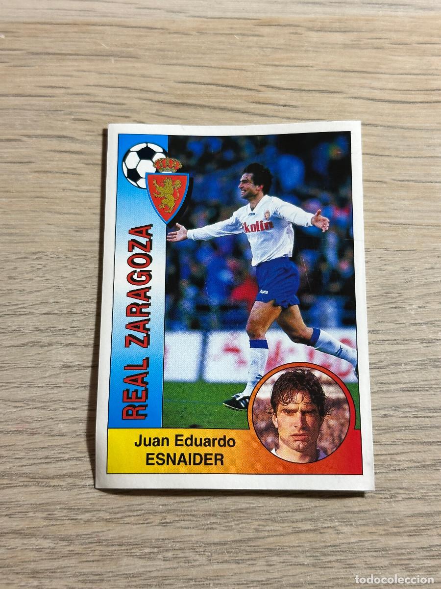 Cromos de F&uacute;tbol: ESNAIDER ZARAGOZA n&ordm; 358 PANINI LIGA 94 95 CROMO SIN PEGAR NUNCA PEGADO