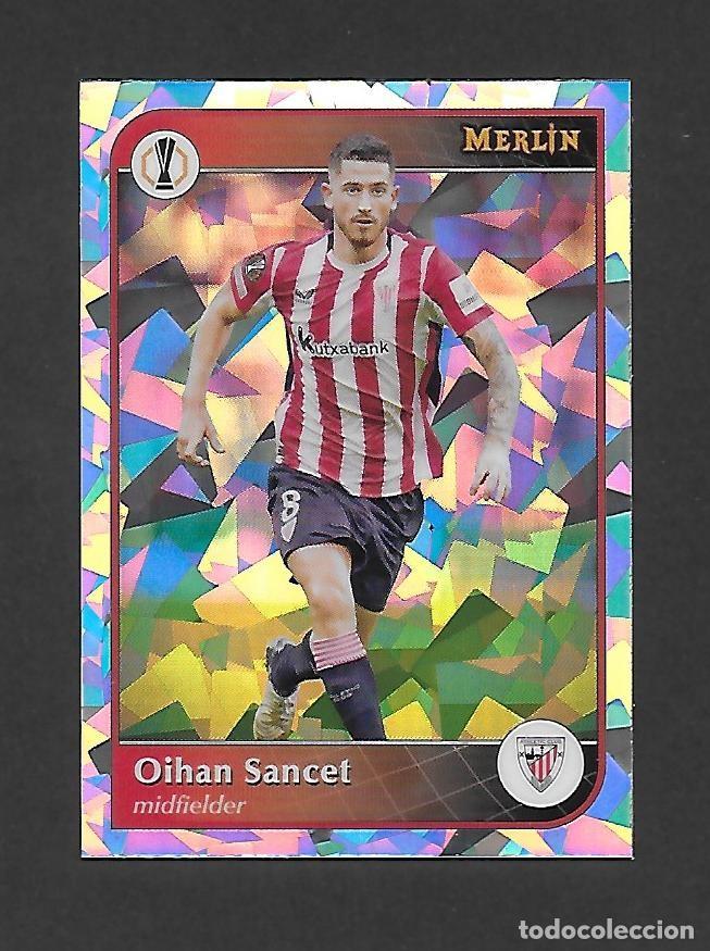 Cromos de F&uacute;tbol: # 110 OIHAN SANCET (ATHLETIC CLUB DE BILBAO) ATOMIC PARALLEL CARD , TOPPS MERLIN UCC 2024 2025