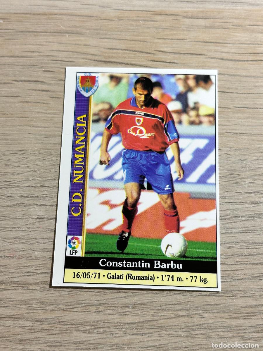 Cromos de F&uacute;tbol: BARBU N&ordm; 557 NUMANCIA LAS FICHAS DE LA LIGA 2000 MUNDICROMO