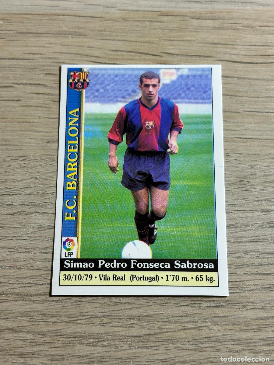 Cromos de F&uacute;tbol: SIMAO N&ordm; 442 FC BARCELONA LAS FICHAS DE LA LIGA 2000 MUNDICROMO