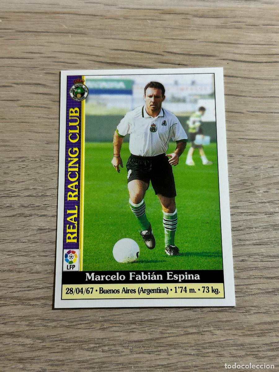 Cromos de F&uacute;tbol: ESPINA N&ordm; 261 RACING LAS FICHAS DE LA LIGA 2000 MUNDICROMO