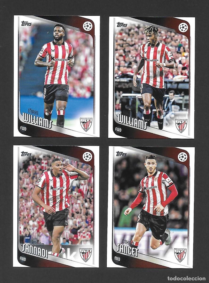 Cromos de F&uacute;tbol: SET X 4 BASE CARDS ATHLETIC CLUB BILBAO , TOPPS UCC FLAGSHIP 2025 2026