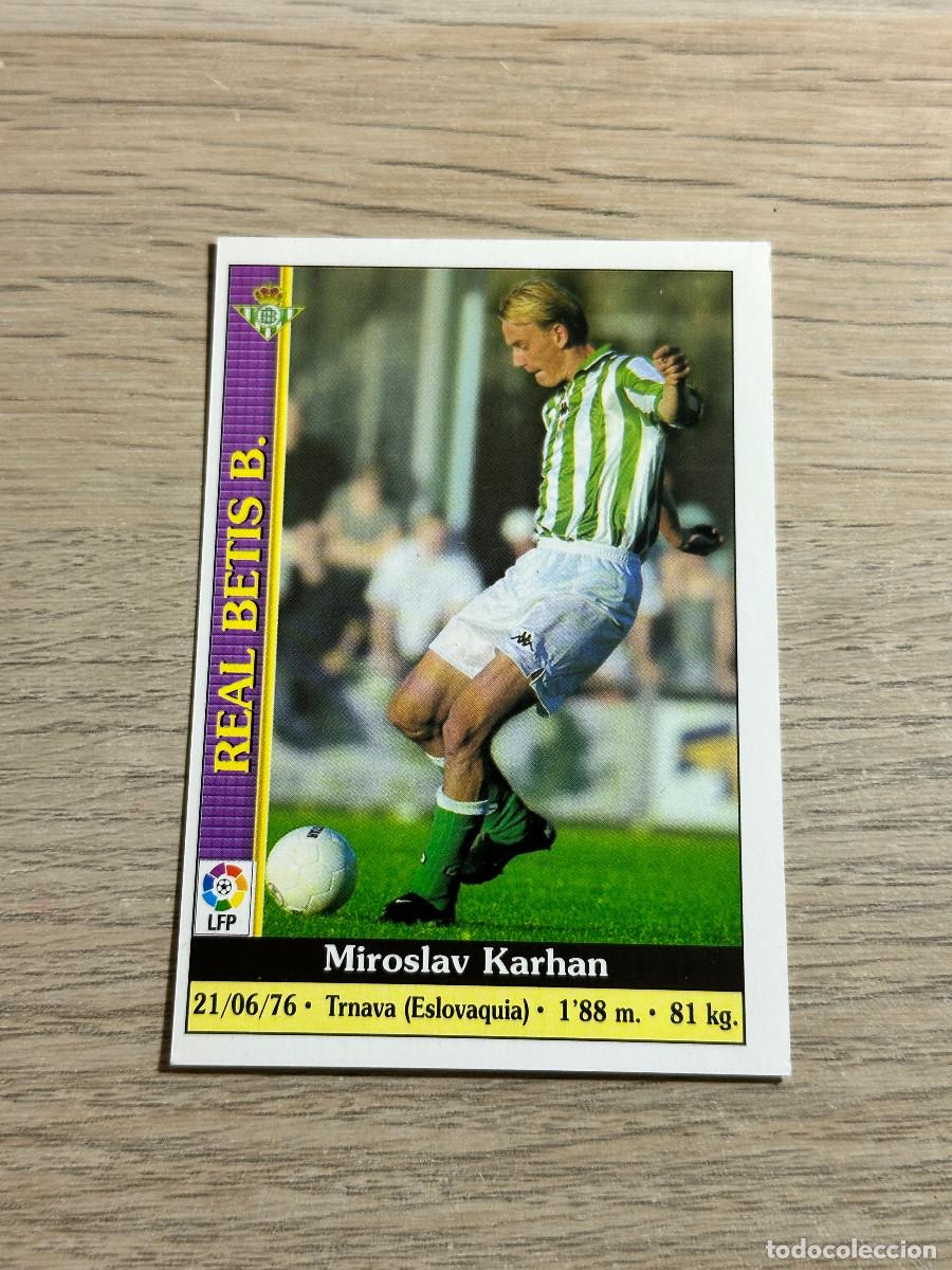 Cromos de F&uacute;tbol: KARHAN N&ordm; 475 BETIS LAS FICHAS DE LA LIGA 2000 MUNDICROMO