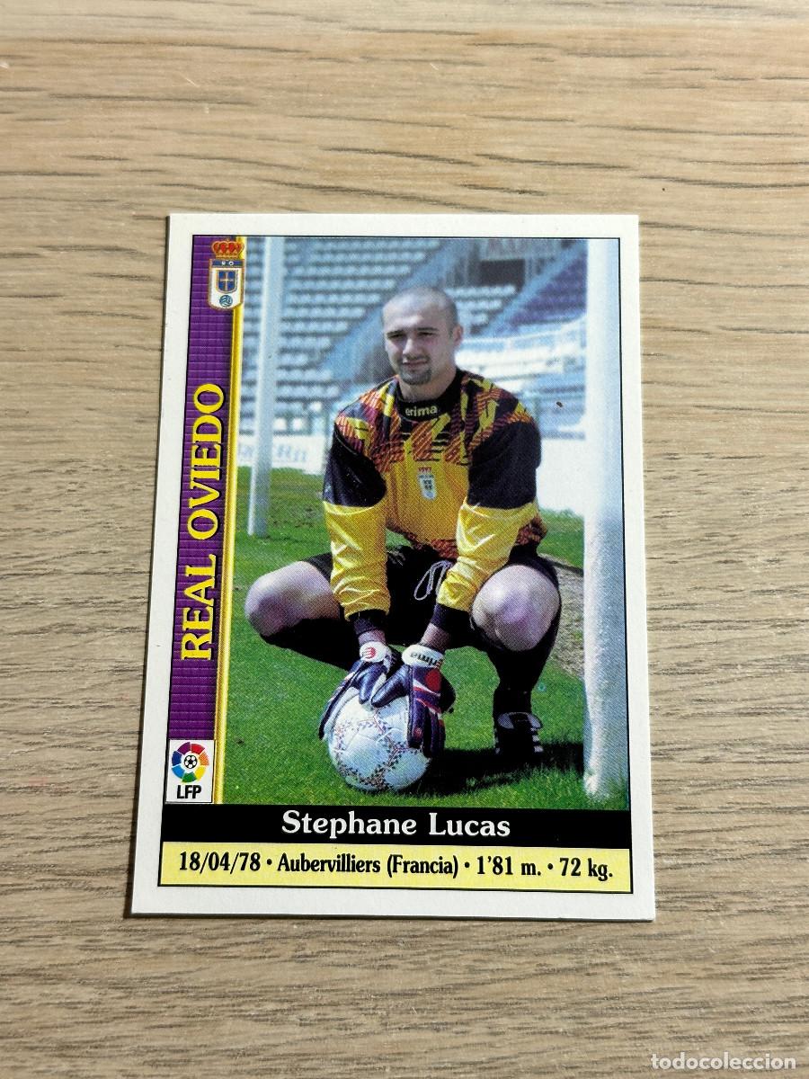 Cromos de F&uacute;tbol: LUCAS N&ordm; 451 OVIEDO LAS FICHAS DE LA LIGA 2000 MUNDICROMO