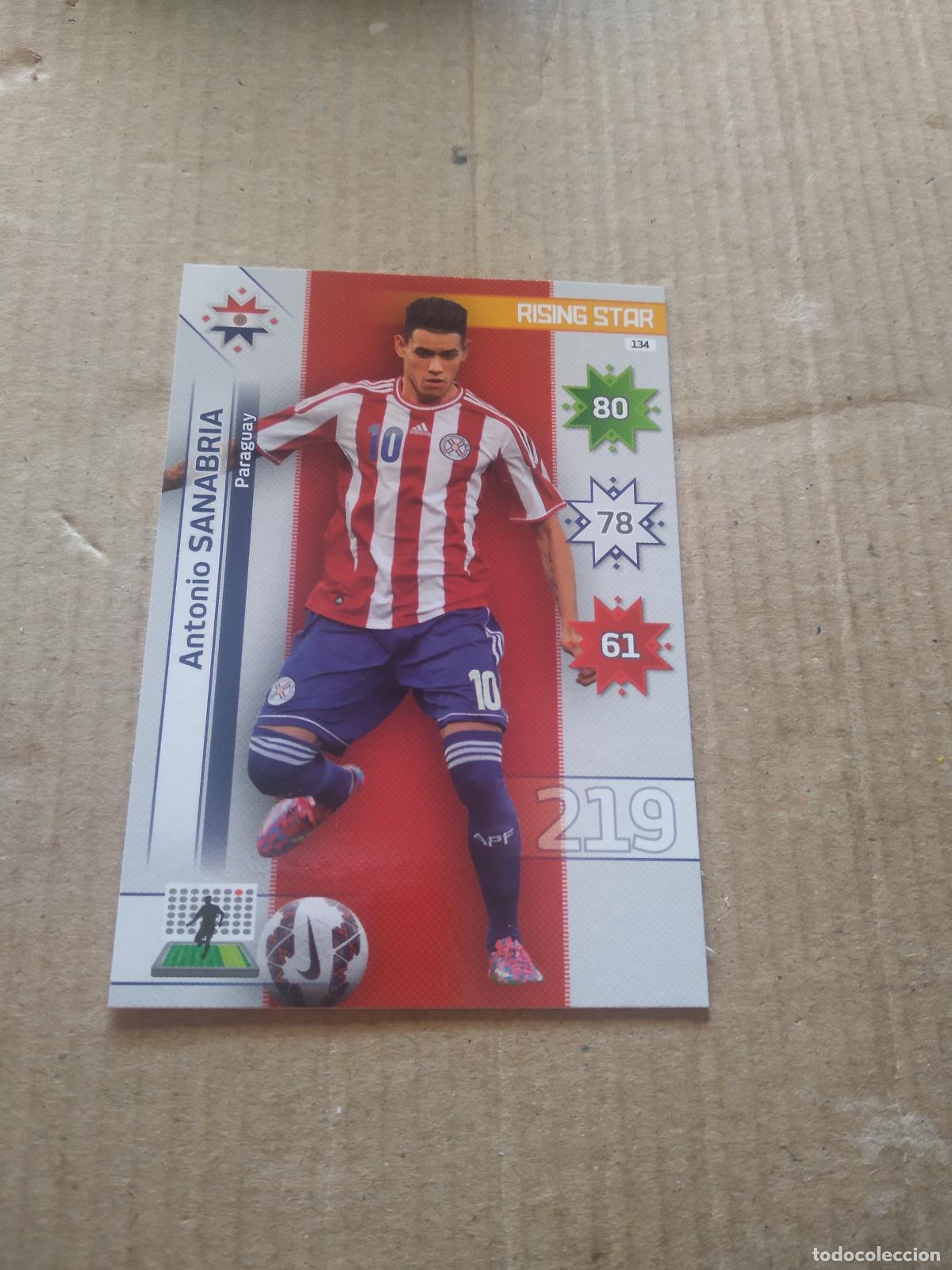 Cromos de F&uacute;tbol: 134 ANTONIO SANABRIA PARAGUAY CROMO FUTBOL PANINI COPA AMERICA 2015 ADRENALYN