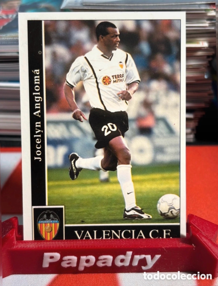 Cromos de F&uacute;tbol: Angloma Valencia Mundicromo Fichas Liga 2002