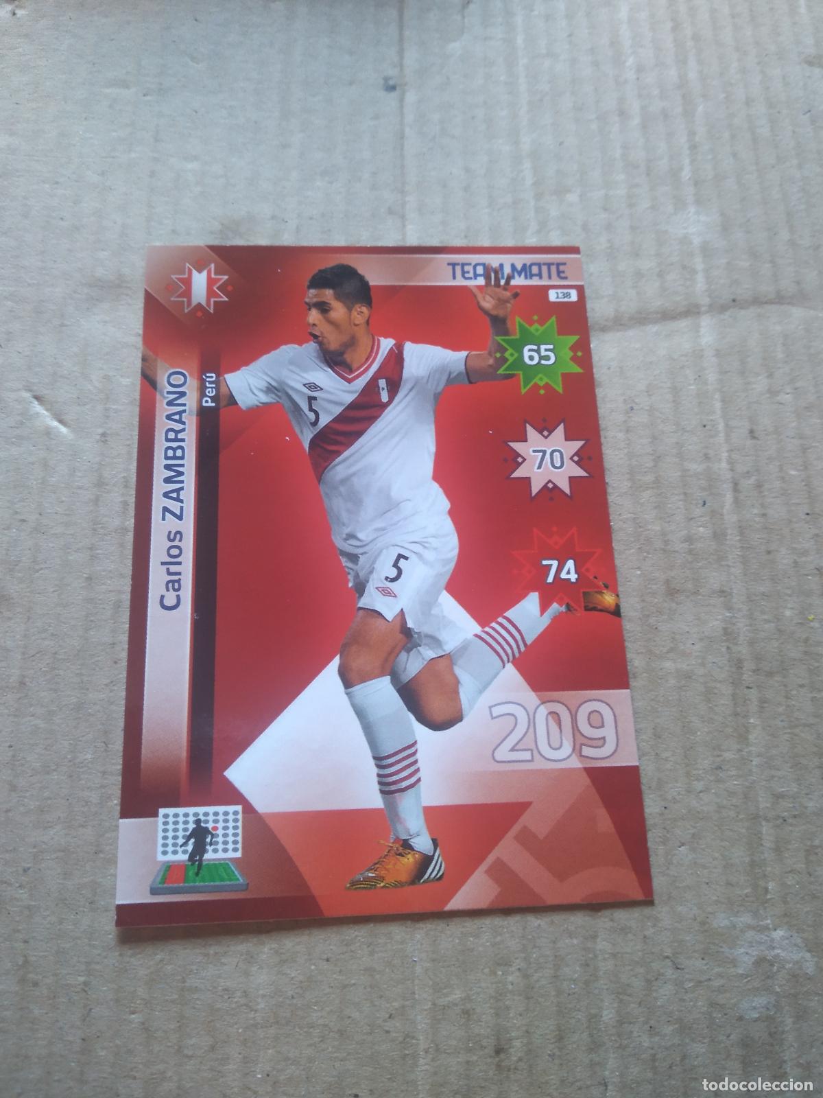 Cromos de F&uacute;tbol: 138 CARLOS ZAMBRANO PERU CROMO FUTBOL PANINI COPA AMERICA 2015 ADRENALYN