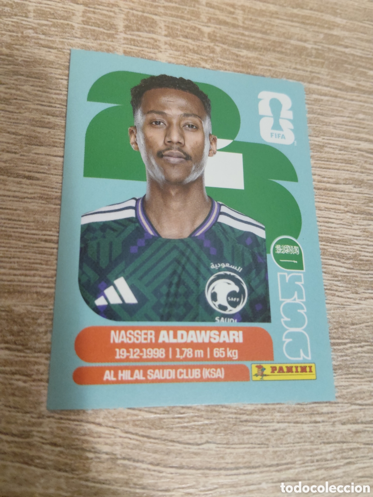 Cromos de F&uacute;tbol: Panini mundial 2026 KSA 12 Nasser Aldawsari Arabia Saud&iacute;