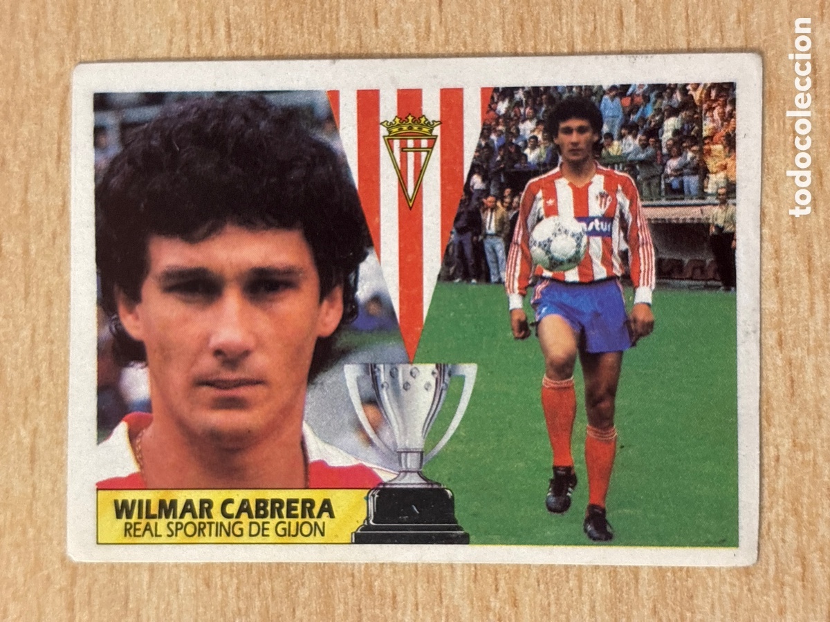 Cromos de F&uacute;tbol: Wilmar Cabrera Sporting de Gij&oacute;n Ed. Este 87 88 sin pegar Nico
