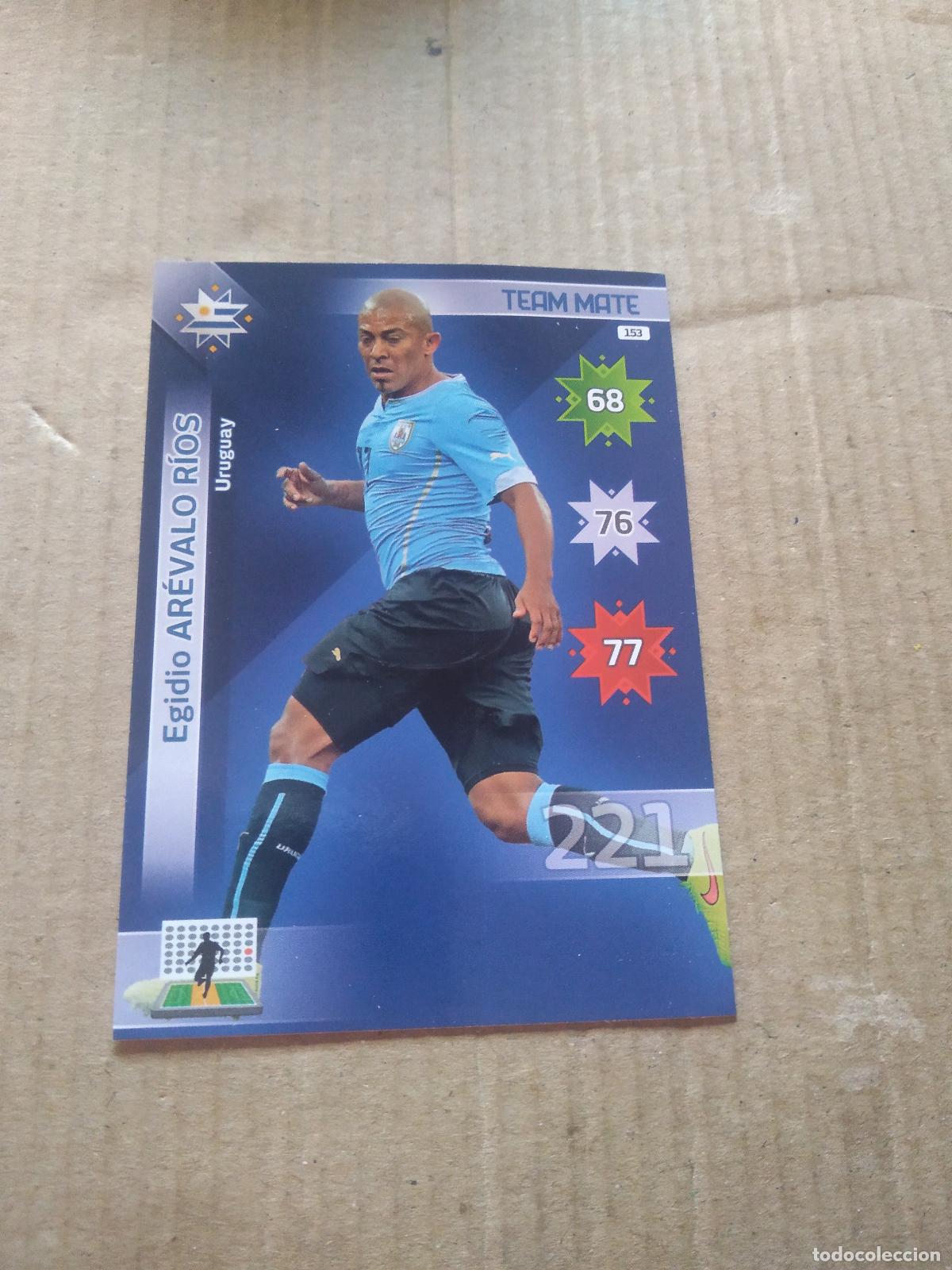 Cromos de F&uacute;tbol: 153 EGIDIO AREVALO RIOS URUGUAY CROMO FUTBOL PANINI COPA AMERICA 2015 ADRENALYN