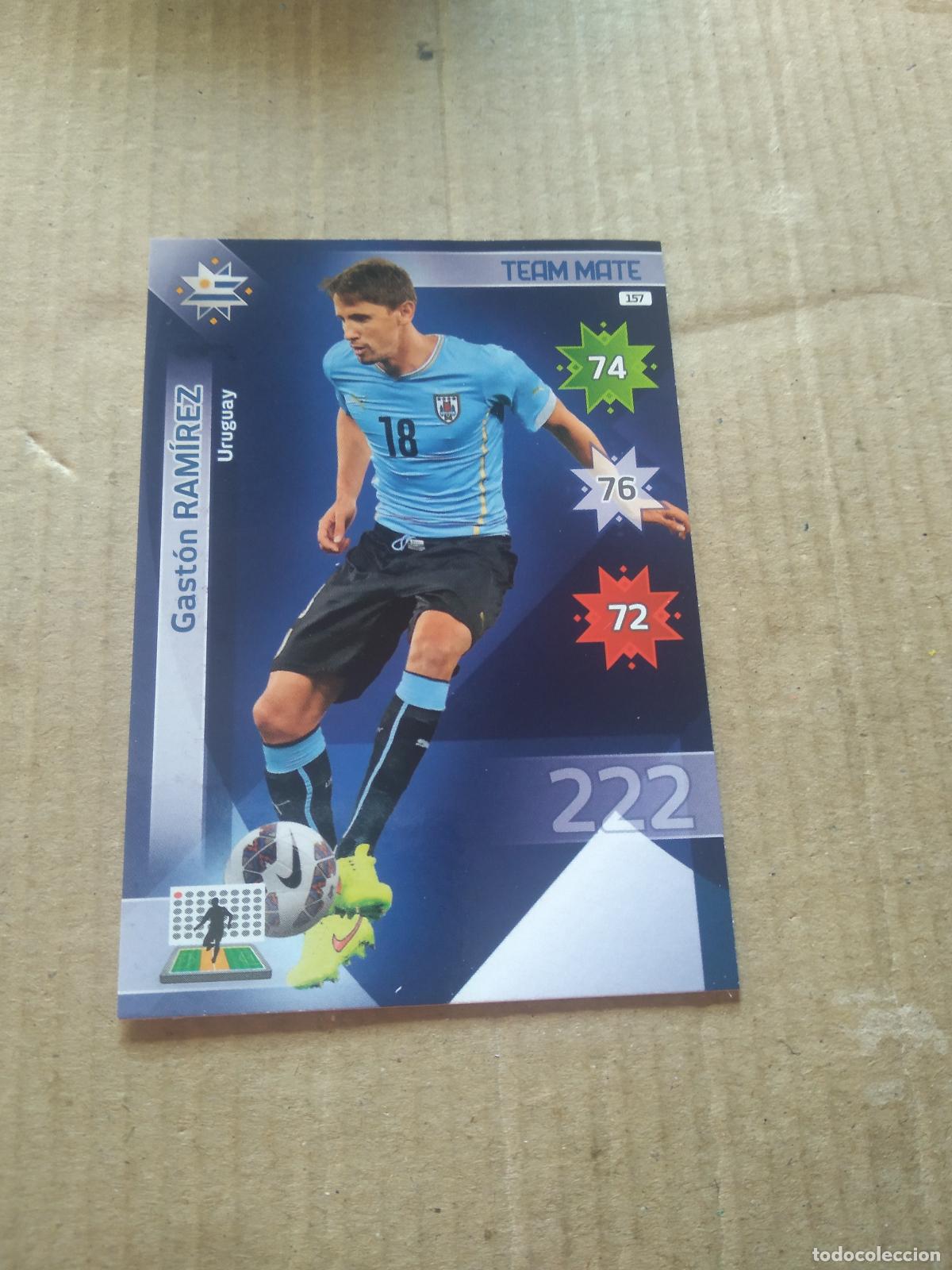 Cromos de F&uacute;tbol: 157 GASTON RAMIREZ URUGUAY CROMO FUTBOL PANINI COPA AMERICA 2015 ADRENALYN