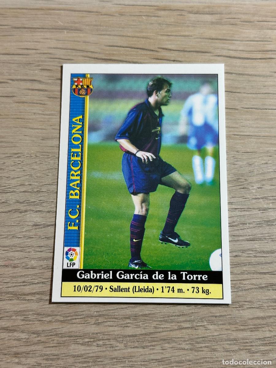 Cromos de f&uacute;tbol: GABRI N&ordm; 486 FC BARCELONA LAS FICHAS DE LA LIGA 2000 MUNDICROMO