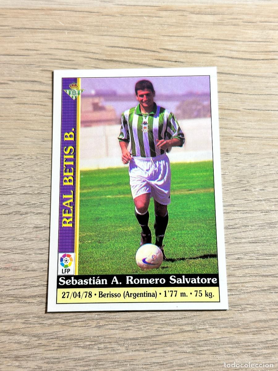 Cromos de F&uacute;tbol: ROMERO N&ordm; 538 BETIS LAS FICHAS DE LA LIGA 2000 MUNDICROMO