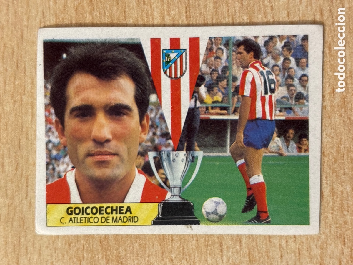 Cromos de F&uacute;tbol: Goicoechea Atl&eacute;tico de Madrid Ed. Este 87 88 sin pegar Nico
