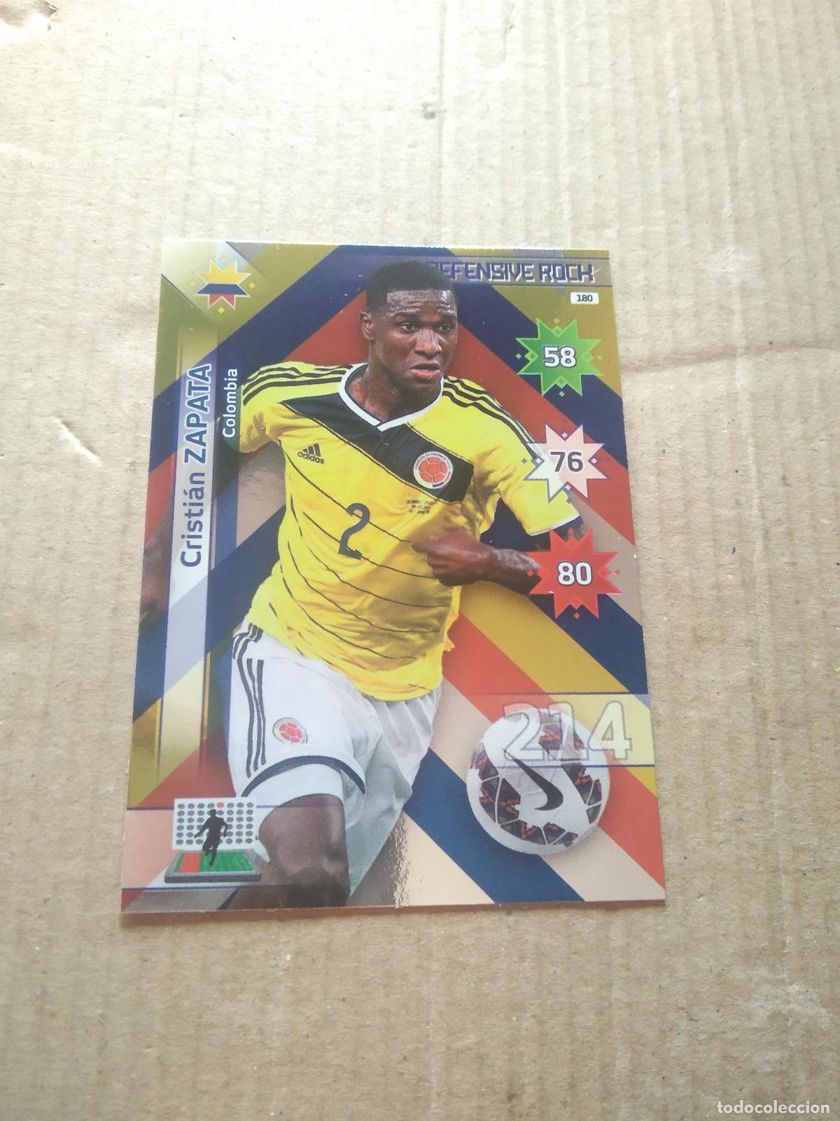 Football Stickers: 180 CRISTIAN ZAPATA COLOMBIA CROMO FUTBOL PANINI COPA AMERICA 2015 ADRENALYN
