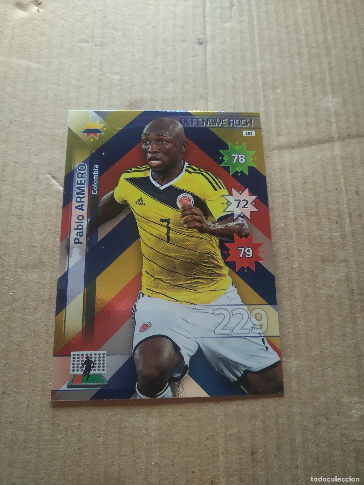 Football Stickers: 181 PABLO ARMERO COLOMBIA CROMO FUTBOL PANINI COPA AMERICA 2015 ADRENALYN