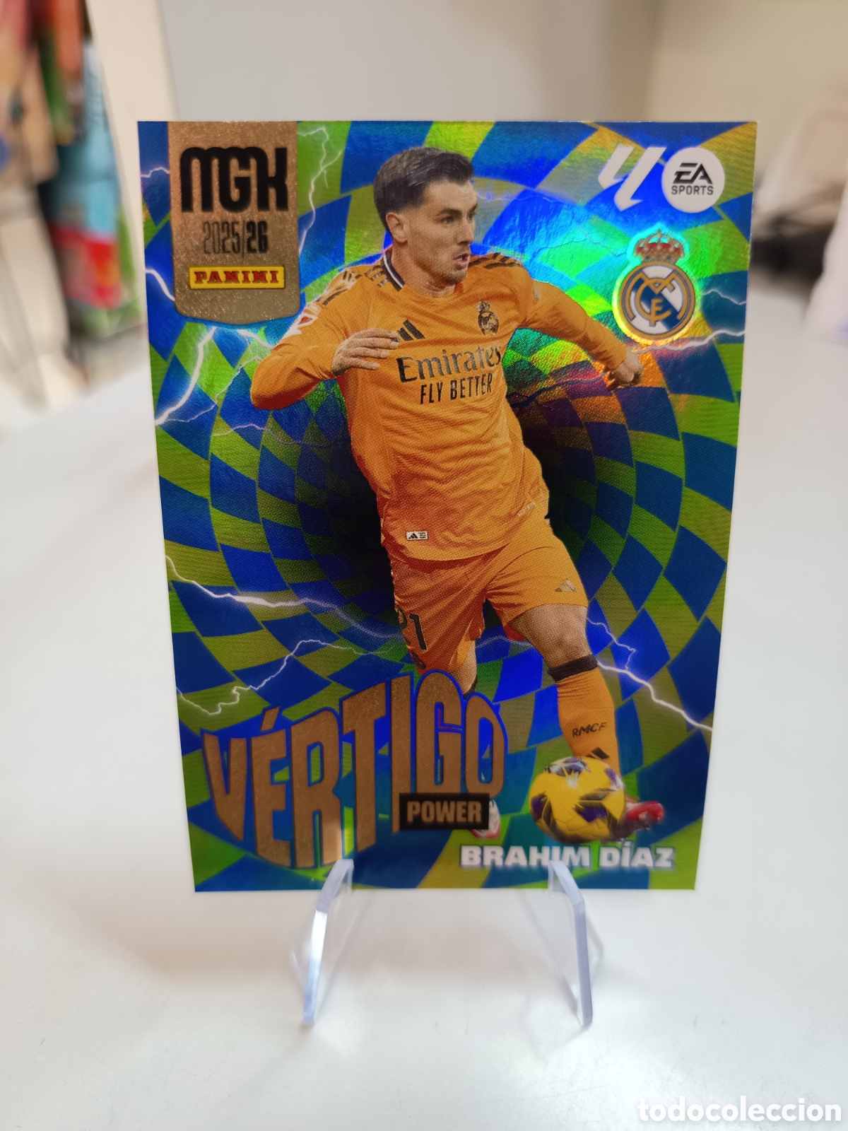 Figurine di Calcio: P381 BRAHIM DIAZ V&Eacute;RTIGO POWER MEGACRACKS 2025 2026