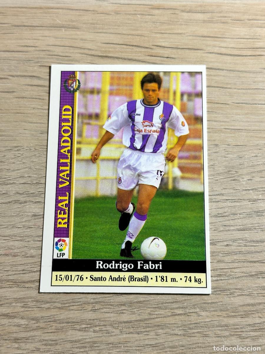 Cromos de F&uacute;tbol: RODRIGO N&ordm; 525 VALLADOLID LAS FICHAS DE LA LIGA 2000 MUNDICROMO