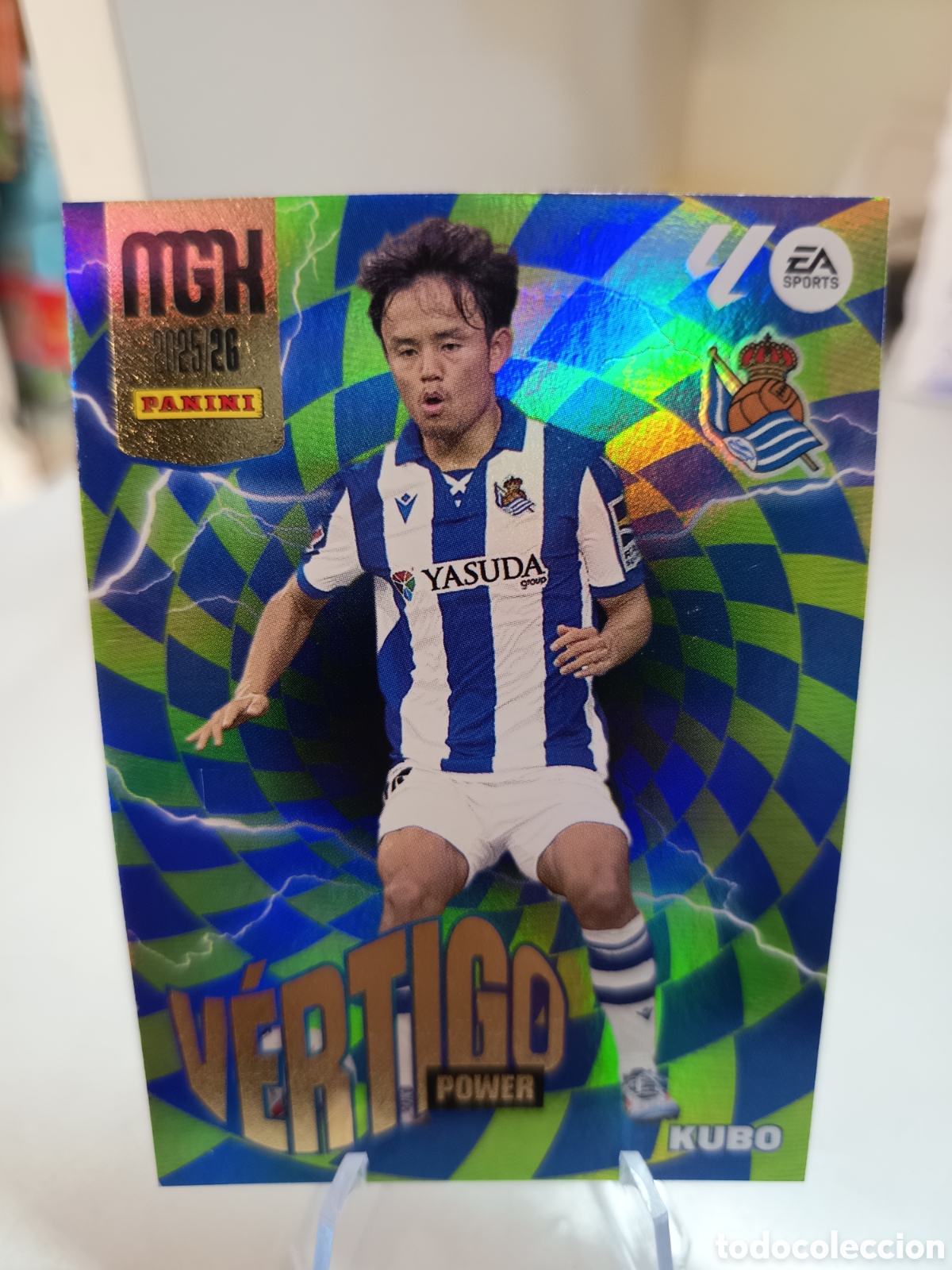 Cromos de F&uacute;tbol: P384 KUBO V&Eacute;RTIGO POWER MEGACRACKS 2025 2026