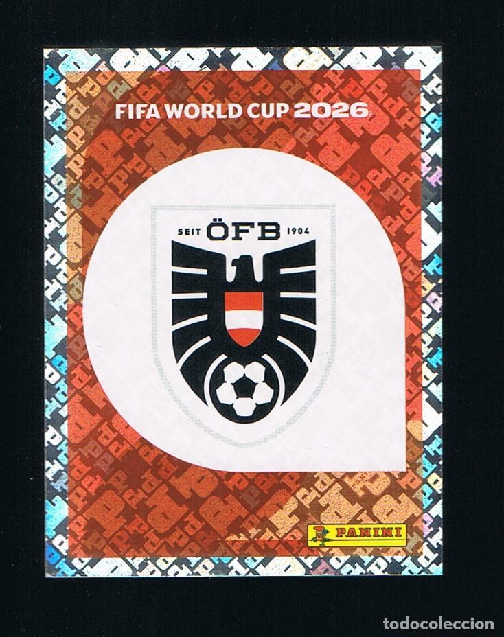 Cromos de F&uacute;tbol: STICKER FIFA WORLD CUP 2026 AUSTRIA N&ordm; 1 ESCUDO