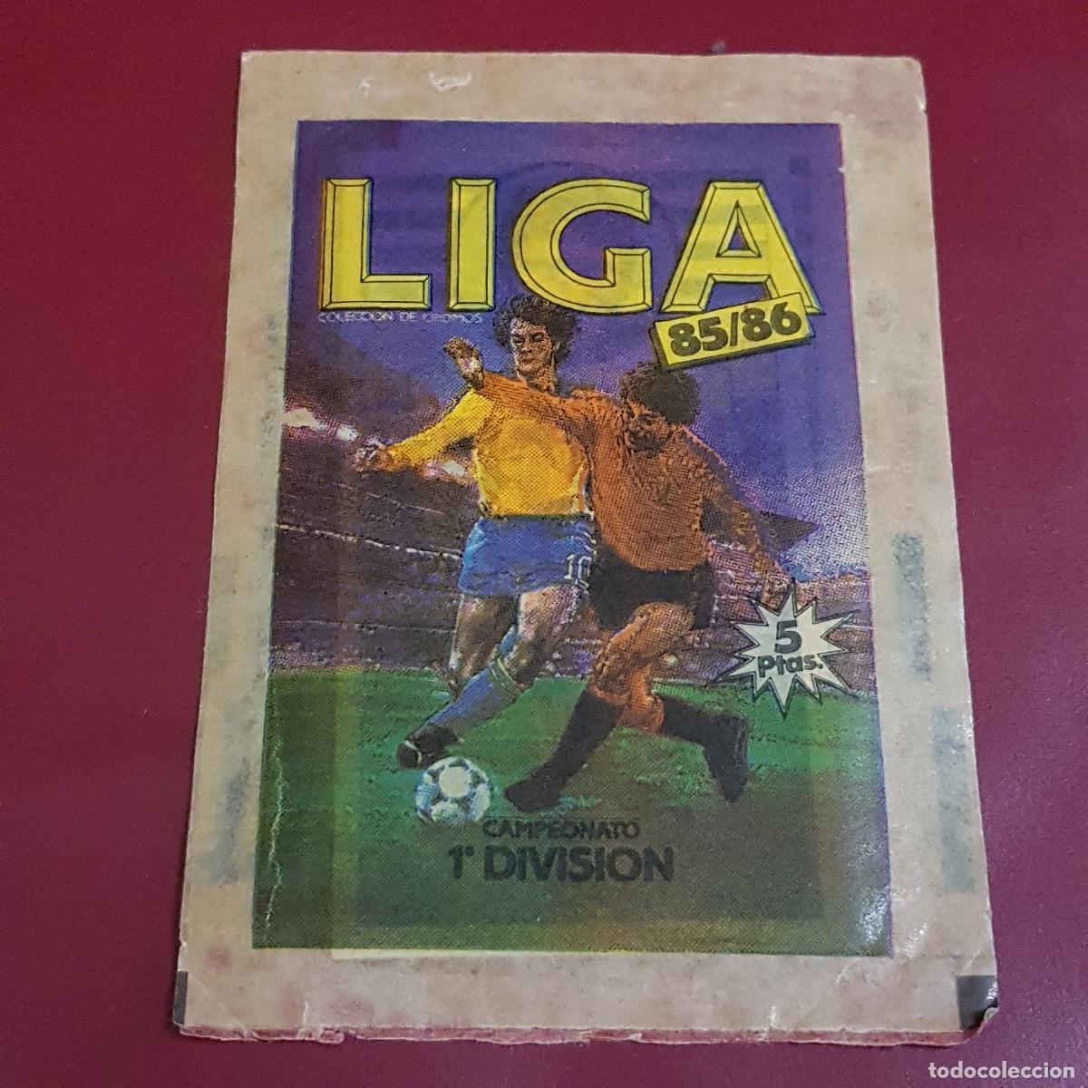 Cromos de F&uacute;tbol: ESTE - LIGA 85 86 - 1985 1986 - UN SOBRE DE CROMOS SIN ABRIR