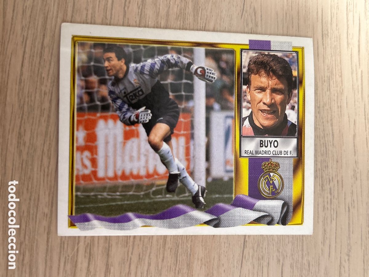 Cromos de f&uacute;tbol: BUYO REAL MADRID LIGA ESTE 1995 96 95 96 NUNCA PEGADO SIN PEGAR