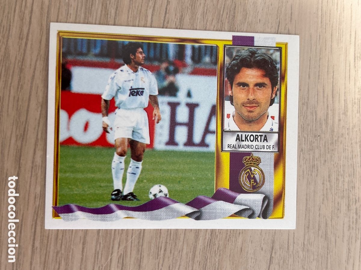 Cromos de f&uacute;tbol: ALKORTA REAL MADRID LIGA ESTE 1995 96 95 96 NUNCA PEGADO SIN PEGAR