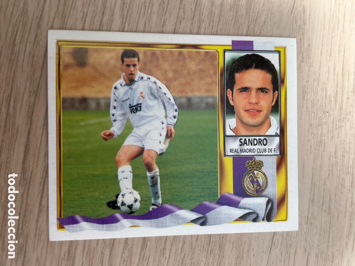 Cromos de f&uacute;tbol: SANDRO REAL MADRID LIGA ESTE 1995 96 95 96 NUNCA PEGADO SIN PEGAR