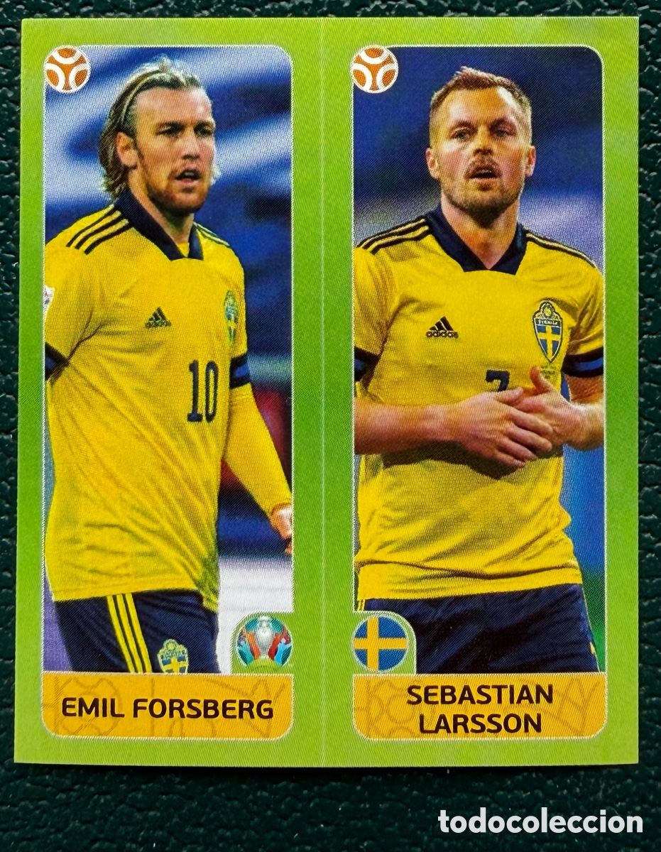 Cromos de F&uacute;tbol: 543 EMIL FORSBERG / SEBASTIAN LARSSON SUECIA CROMO ALBUM UEFA EURO 2020 TOURNAMENT EDITION PANINI