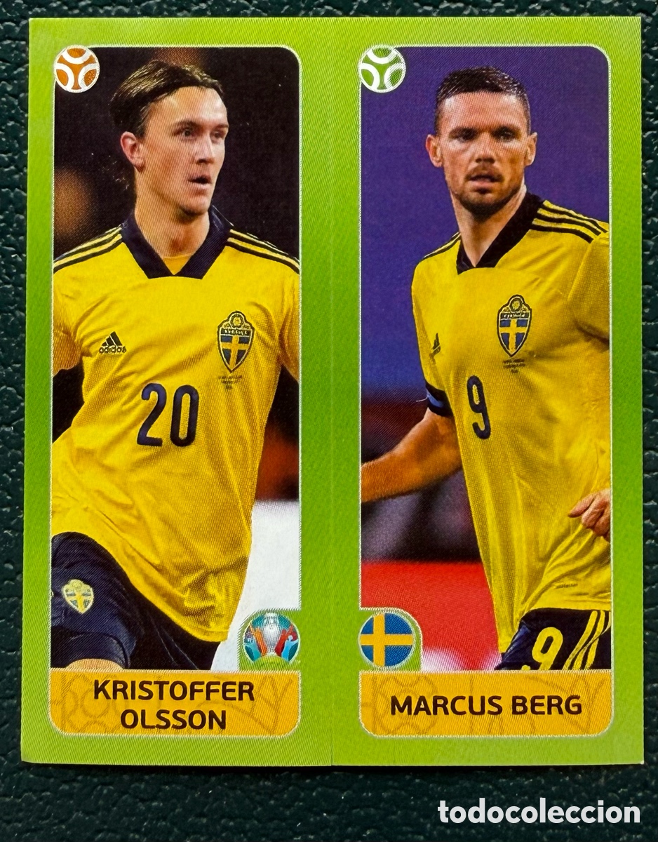 Cromos de F&uacute;tbol: 544 KRISTOFFER OLSSON / MARCUS BERG SUECIA CROMO ALBUM UEFA EURO 2020 TOURNAMENT EDITION PANINI