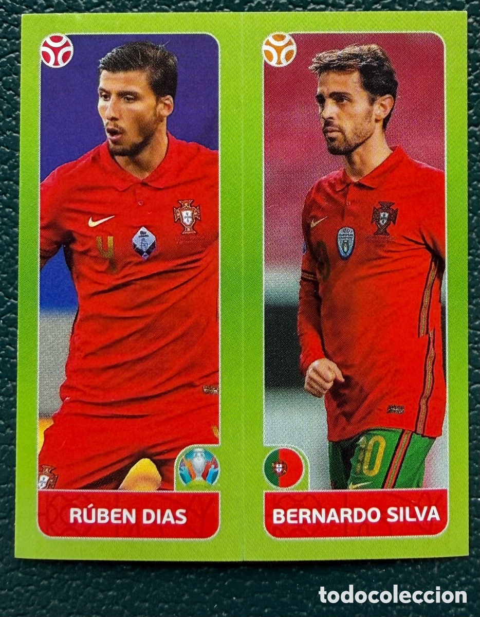 Cromos de F&uacute;tbol: 654 RUBEN DIAS / BERNARDO SILVA PORTUGAL CROMO ALBUM UEFA EURO 2020 TOURNAMENT EDITION PANINI