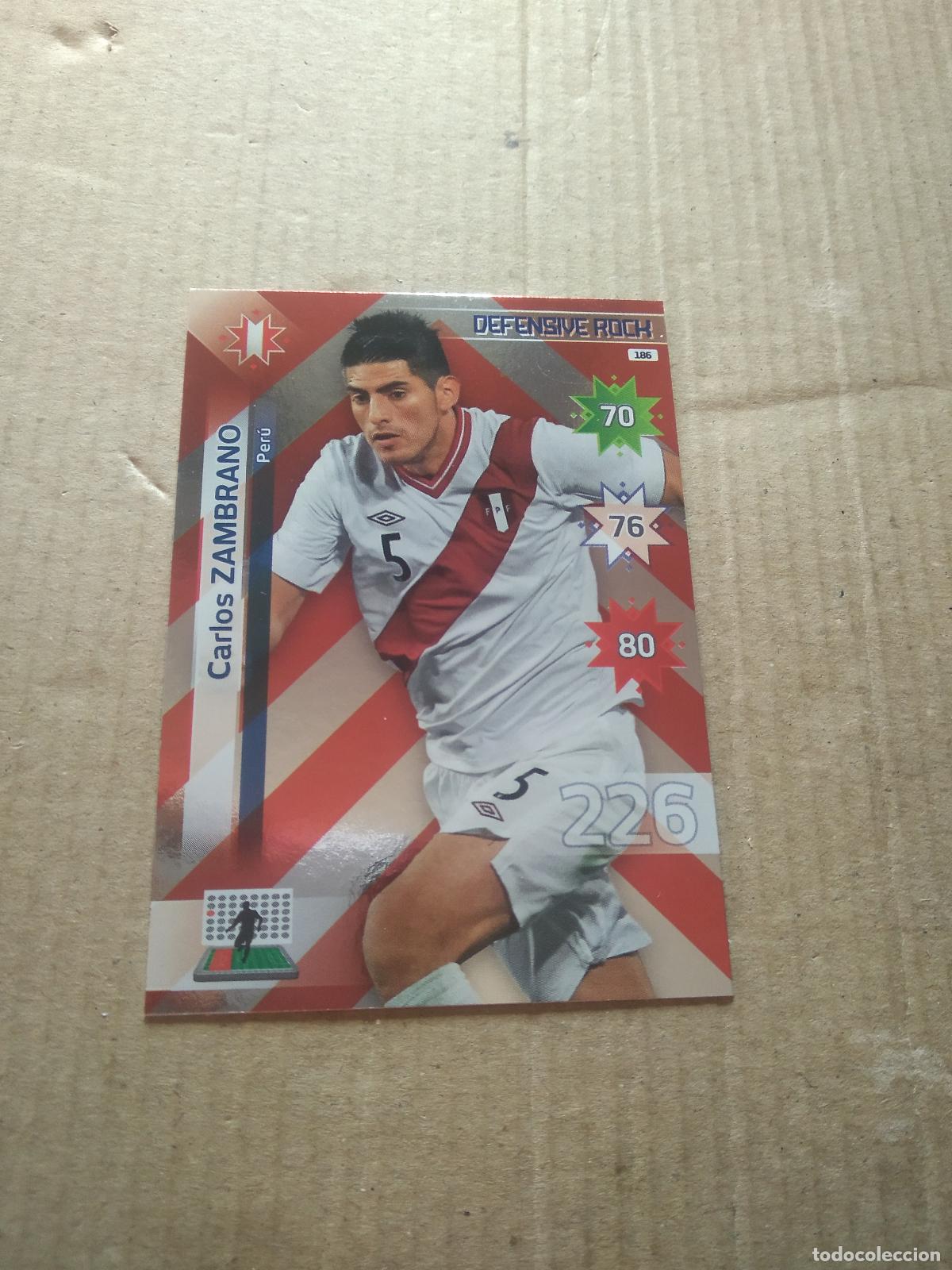 Cromos de F&uacute;tbol: 186 CARLOS ZAMBRANO PERU CROMO FUTBOL PANINI COPA AMERICA 2015 ADRENALYN