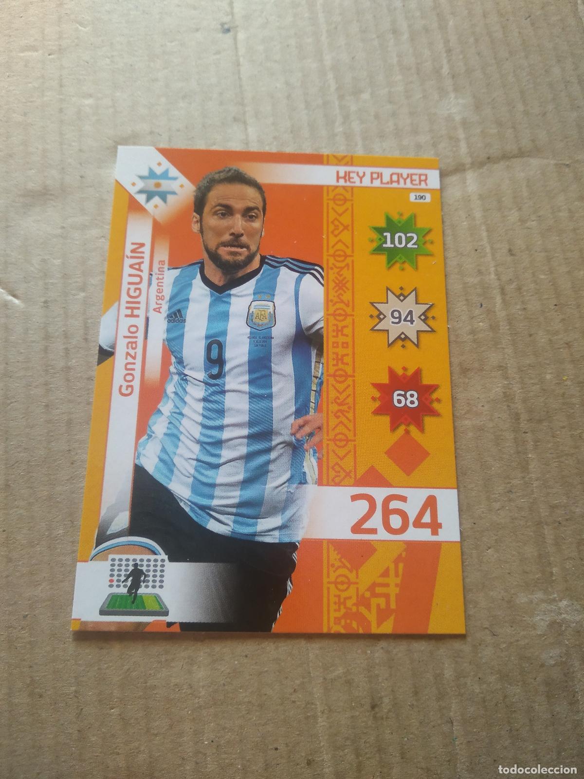 Cromos de F&uacute;tbol: 190 HIGUAIN ARGENTINA CROMO FUTBOL PANINI COPA AMERICA 2015 ADRENALYN