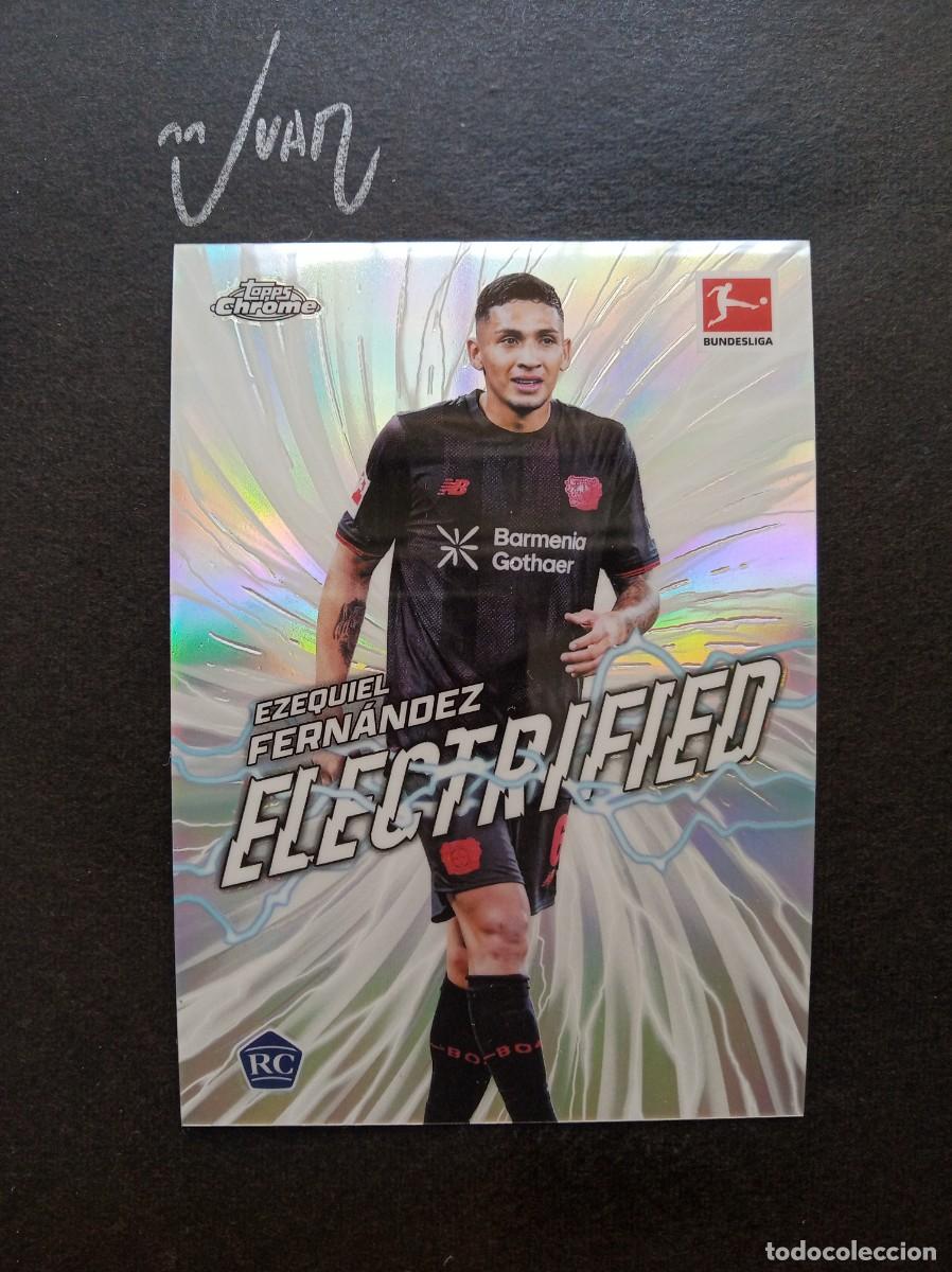 Cromos de F&uacute;tbol: 19 ELECTRIFIED ROOKIE EQUI FERNANDEZ BAYER LEVERKUSEN ⚽ TOPPS &reg; CHROME BUNDESLIGA 2025 2026 25 26