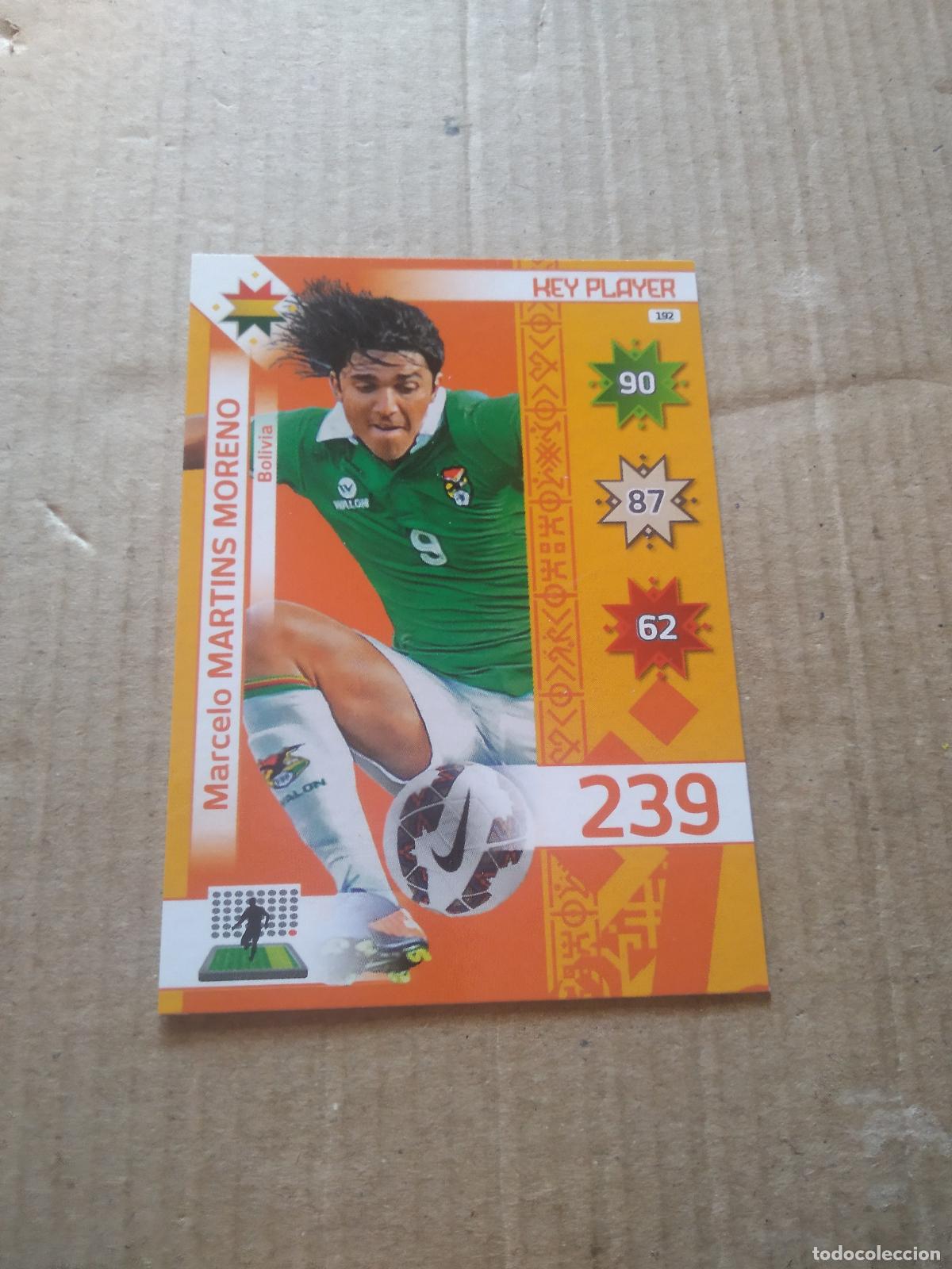 Football Stickers: 192 MARCELO MARTINS MORENO BOLIVIA CROMO FUTBOL PANINI COPA AMERICA 2015 ADRENALYN