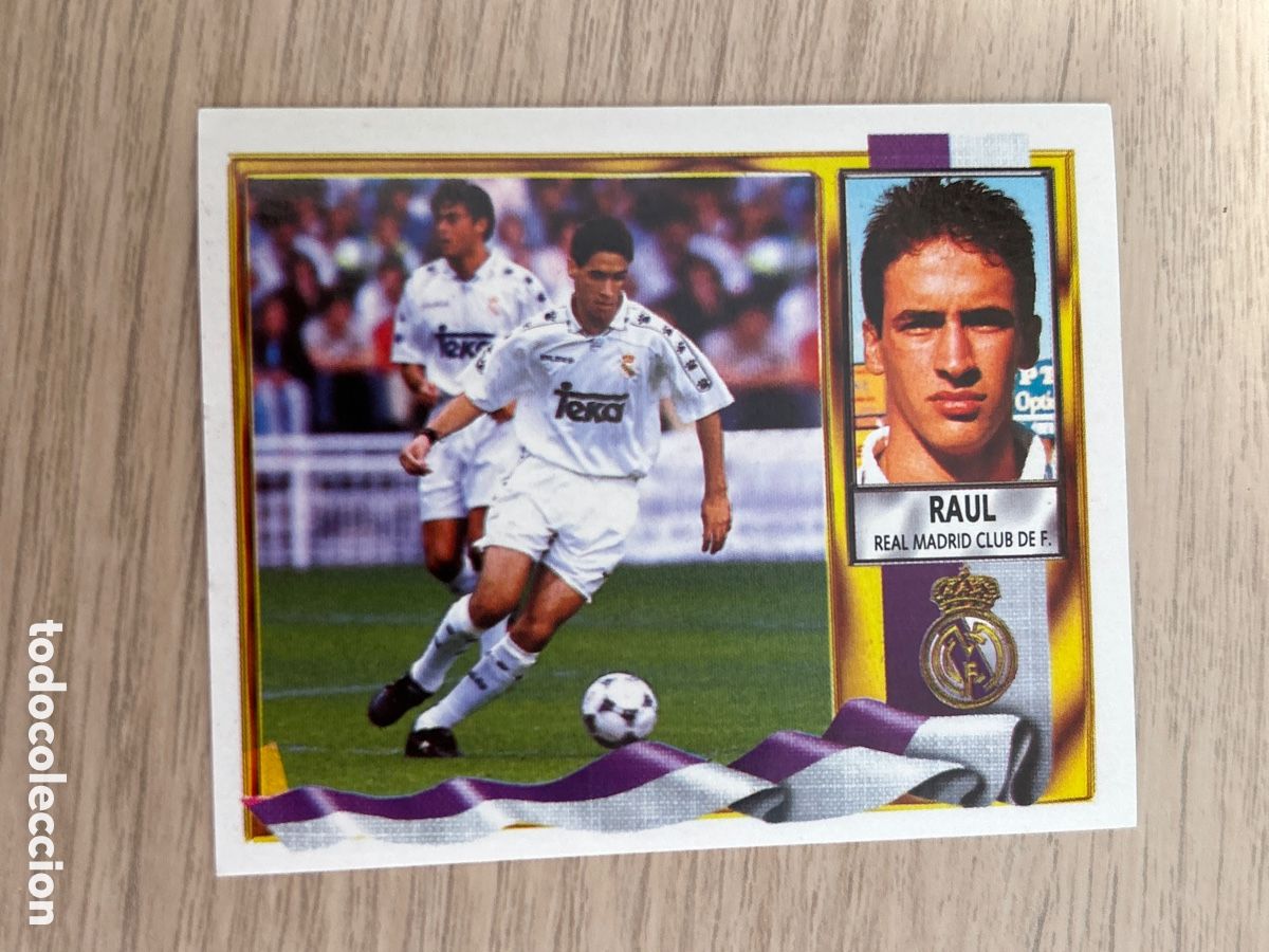 Football Stickers: RAUL ROOKIE REAL MADRID LIGA ESTE 1995 1996 95 96 NUNCA PEGADO SIN PEGAR
