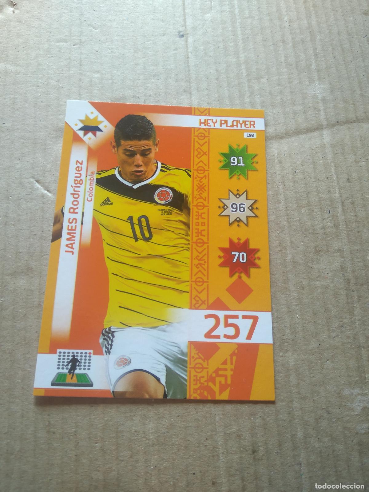 Football Stickers: 198 JAMES RODRIGUEZ COLOMBIA CROMO FUTBOL PANINI COPA AMERICA 2015 ADRENALYN