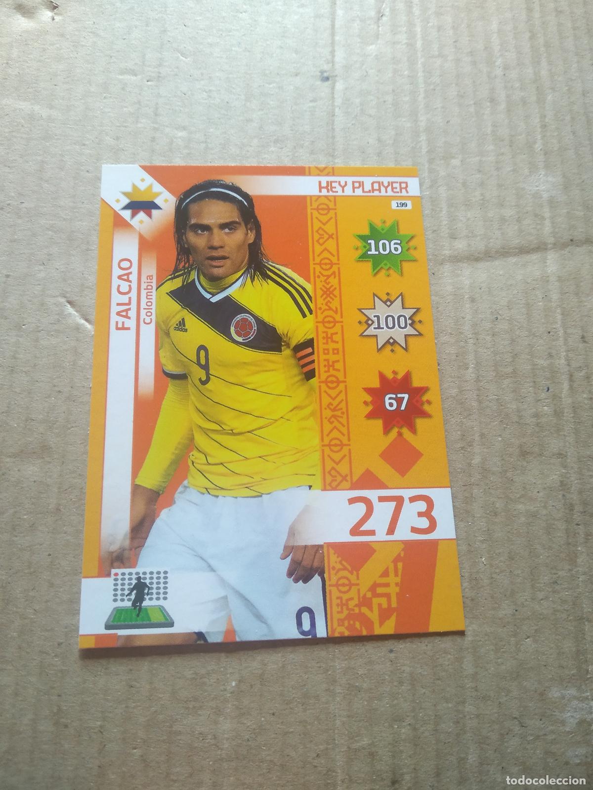 Football Stickers: 199 FALCAO COLOMBIA CROMO FUTBOL PANINI COPA AMERICA 2015 ADRENALYN