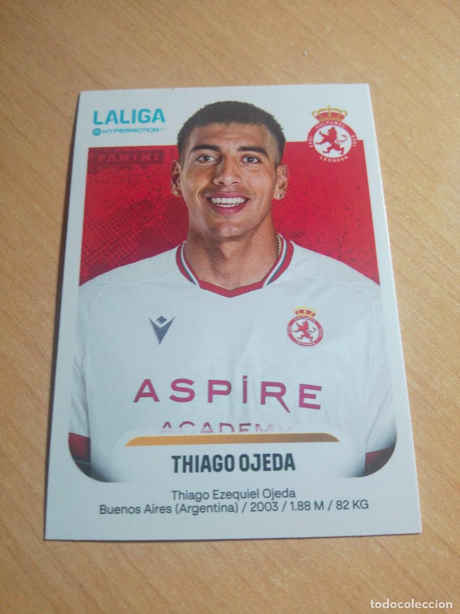 Cartes &agrave; collectionner de Football: 166 THIAGO OJEDA CULTURAL LEONESA 2&ordf; DIVISION HYPERMOTION 25 26 PANINI 2025 2026 NUEVO