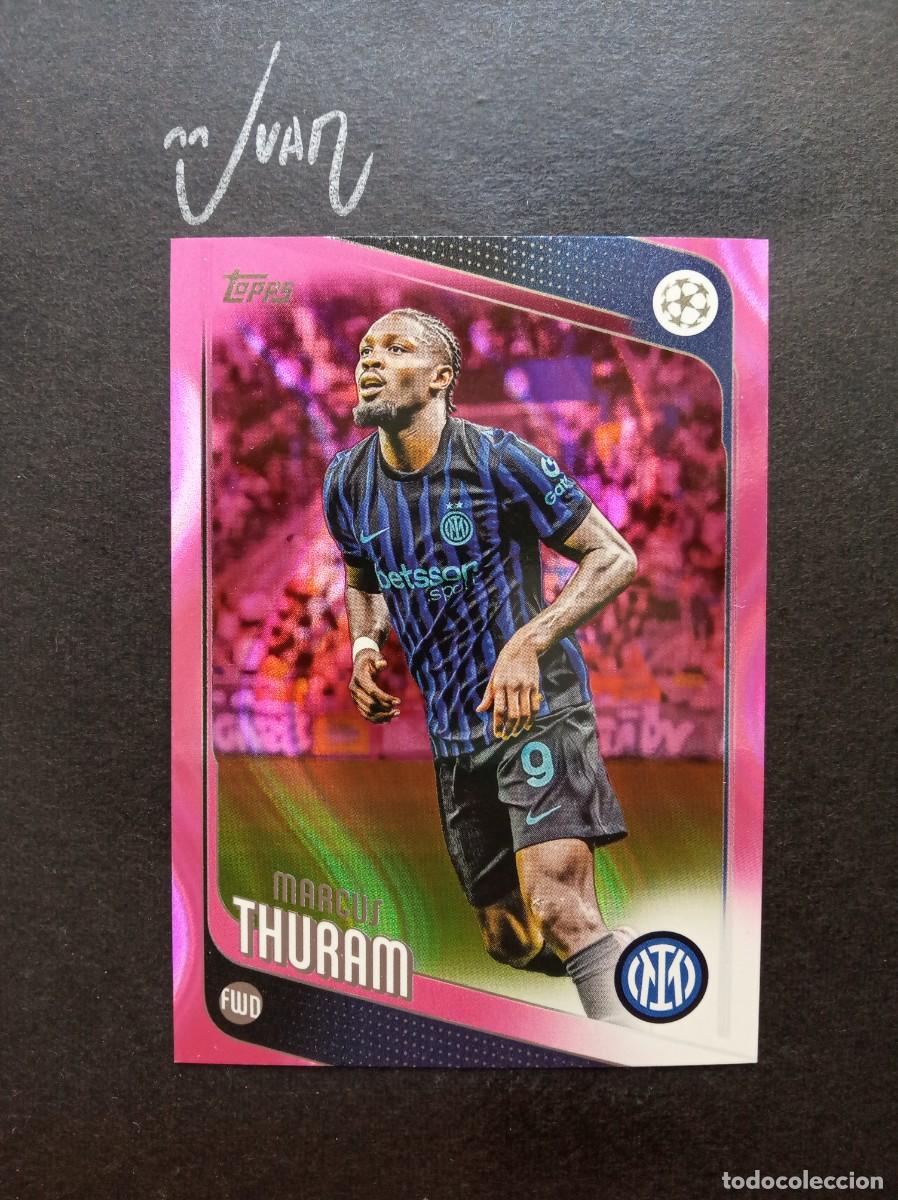 Cromos de Futebol: N&ordm; 48 PARALELA NEON PINK FLOWFRACTOR THURAM INTER MILAN FRANCIA ⚽ TOPPS &reg; FLAGSHIP 2025 2026 25 26