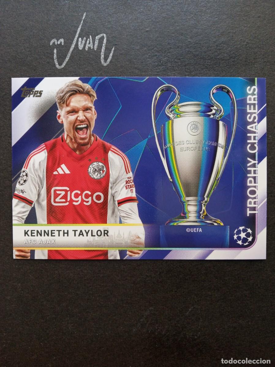 Figurine di Calcio: TC 34 TROPHY CHASERS KENNETH TAYLOR AJAX ⚽ TOPPS &reg; FLAGSHIP UEFA CLUB COMPETITIONS 2025 2026 25 26