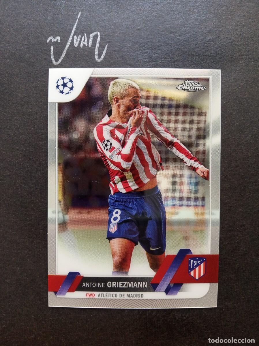 Figurine di Calcio: N&ordm; 65 GRIEZMANN ATLETICO DE MADRID FRANCIA ⚽ TOPPS &reg; CHROME CHAMPIONS LEAGUE 2022 2023 22 23 NUEVO