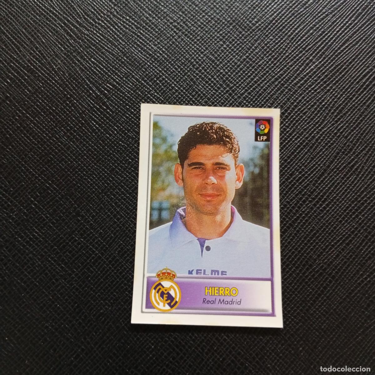 Cromos de F&uacute;tbol: 102 HIERRO REAL MADRID BOLLYCAO 1997 1998 CROMO FUTBOL LIGA 97 98 - SIN PEGAR - A106 PG352