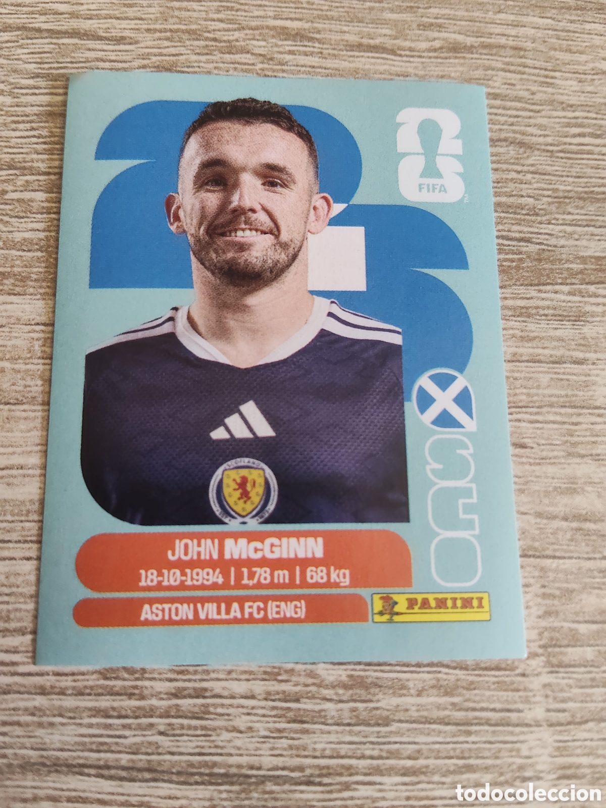 Cromos de F&uacute;tbol: Panini mundial 2026 SCO 17 John McGinn Escocia
