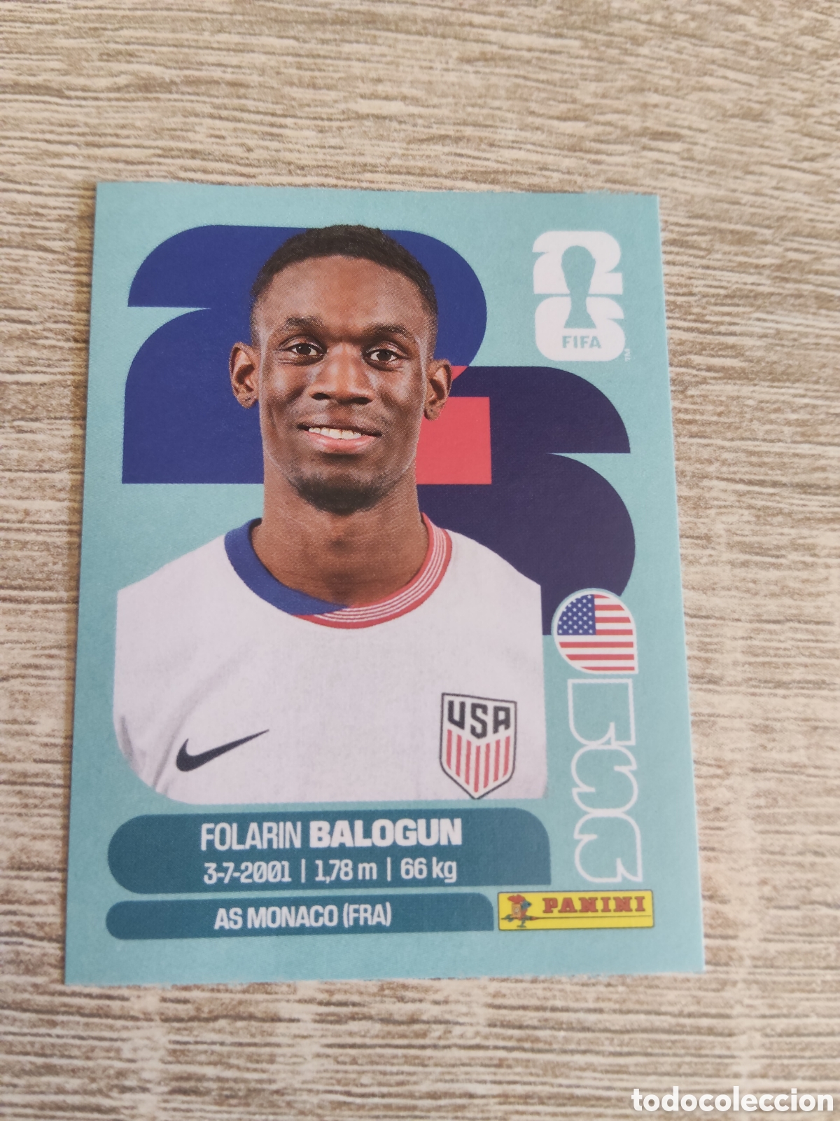 Cromos de F&uacute;tbol: Panini mundial 2026 USA 20 Folarin Balogun Estados Unidos