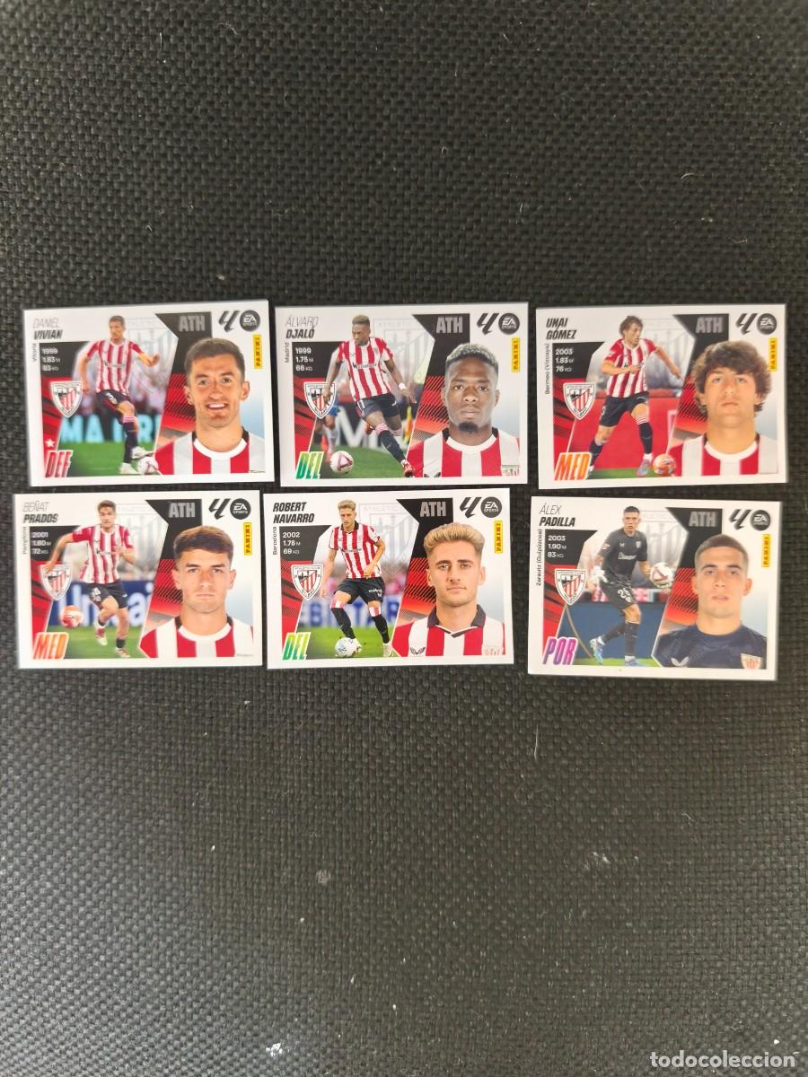 Cromos de F&uacute;tbol: 6 cromos de la liga 25 26 Athletic club de Bilbao nuevos