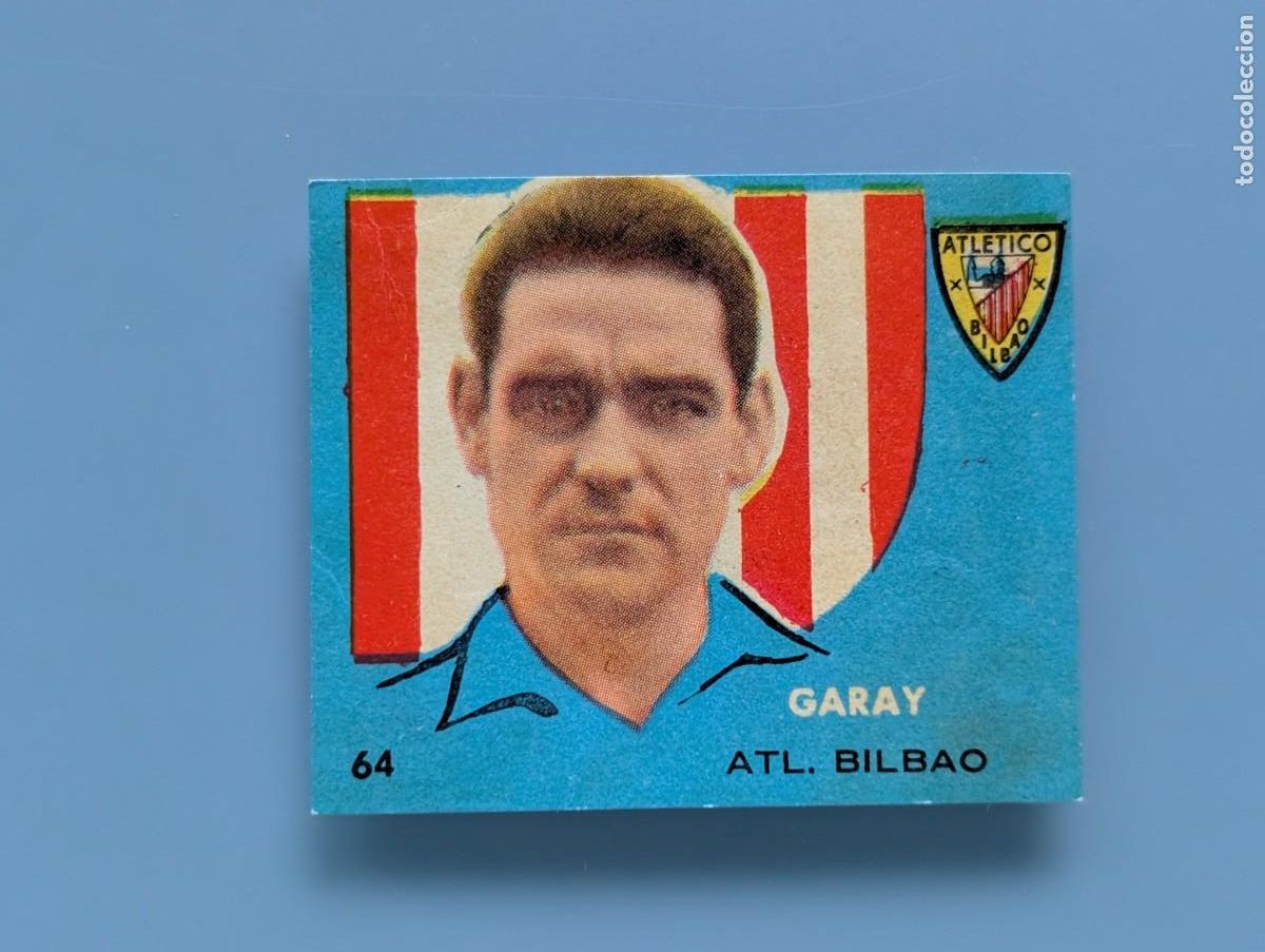 Cromos de F&uacute;tbol: RARO CROMO FUTBOL GARAY N&ordm; 64 ATHLETIC CLUB BILBAO BRUGUERA CAMPEONES LIGA 1958 1959 1958-59 VIZCAYA