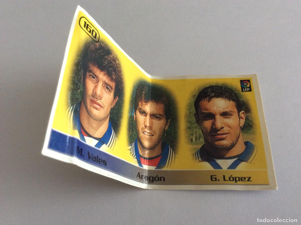 Cromos de F&uacute;tbol: 160 Marcos Vales Santiago Arag&oacute;n Gustavo L&oacute;pez Real Zaragoza Bollycao Liga 98-99 1998 1999